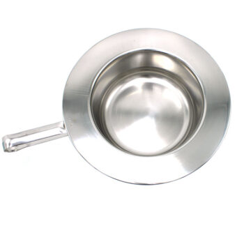 Bäcken med bandhandtag runt utan lock rostfri diameter 31cm