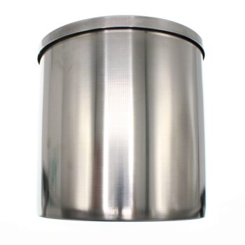 Burk vaddburk med lock rostfri 120x120mm
