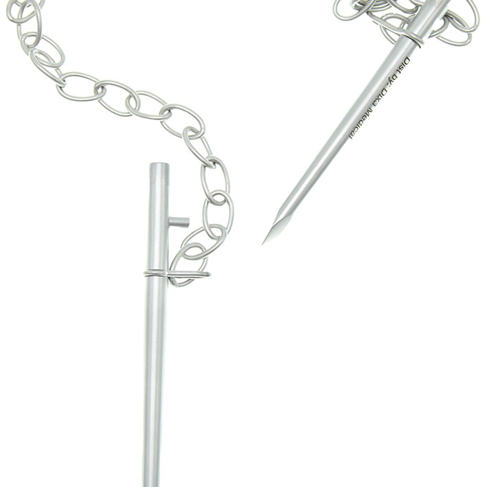 Charnley pinnar 2 st med kedja passande Depuy T-handtag