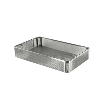 Korg sterilisation rostfritt stål utan lock 405x253x47mm