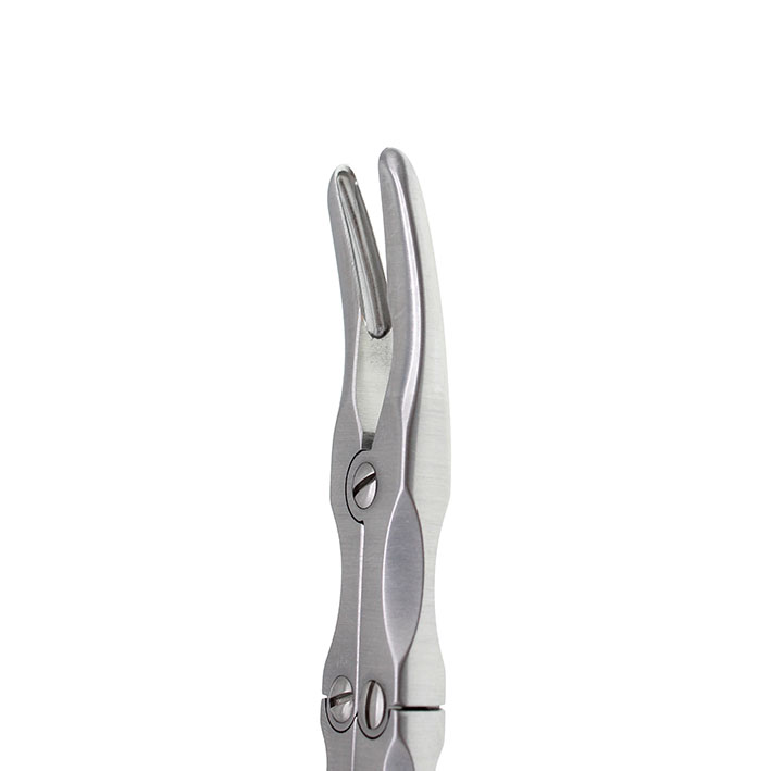 Gougetång Beyer dubbelledad böjd 3mm 18cm